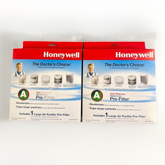 Honeywell HRF-AP1 Filter A Carbon Air Purifier Replacement Pre-Filter Lot Of 2 - Picture 1 of 4